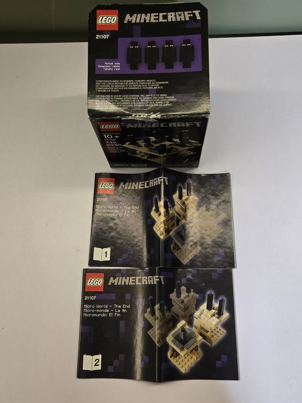 LEGO Minecraft: Micro World - The End (21107) - Instructions & Complete Figures